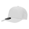 Decky 5 Panel High Profile Structured Perforated Performance Cap | Decky 6045 White Standard Hats