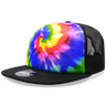 Decky 5 Panel High Profile Structured Tie Dye Trucker | Decky 1079 Rainbow OSFM