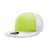 Decky 5 Panel High Profile Structured Two Tone Foam Trucker | Decky 222 White/Neon Yellow OSFM