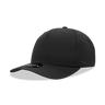 Decky 5 Panel Mid Profile Structured Cotton Blend Cap | Decky 6024 Black Standard Hats