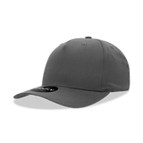 Decky 5 Panel Mid Profile Structured Cotton Blend Cap | Decky 6024 Charcoal Standard Hats