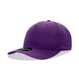 Decky 5 Panel Mid Profile Structured Cotton Blend Cap | Decky 6024 Purple Standard Hats