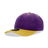 Decky 5 Panel Mid Profile Structured Cotton Blend Cap | Decky 6024 Purple/Gold Standard Hats