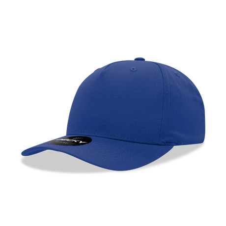 Decky 5 Panel Mid Profile Structured Cotton Blend Cap | Decky 6024 Royal Standard Hats