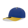 Decky 5 Panel Mid Profile Structured Cotton Blend Cap | Decky 6024 Royal/Gold Standard Hats