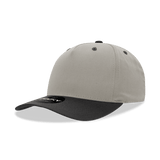 Decky 5 Panel Mid Profile Structured Cotton Blend Cap | Decky 6024 Stone/Black Standard Hats