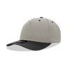 Decky 5 Panel Mid Profile Structured Cotton Blend Cap | Decky 6024 Stone/Black Standard Hats
