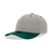 Decky 5 Panel Mid Profile Structured Cotton Blend Cap | Decky 6024 Stone/Forest Standard Hats