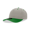 Decky 5 Panel Mid Profile Structured Cotton Blend Cap | Decky 6024 Stone/Kelly Standard Hats