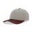 Decky 5 Panel Mid Profile Structured Cotton Blend Cap | Decky 6024 Stone/Maroon Standard Hats