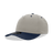 Decky 5 Panel Mid Profile Structured Cotton Blend Cap | Decky 6024 Stone/Navy Standard Hats