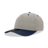 Decky 5 Panel Mid Profile Structured Cotton Blend Cap | Decky 6024 Stone/Navy Standard Hats