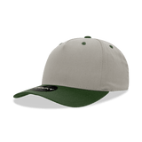 Decky 5 Panel Mid Profile Structured Cotton Blend Cap | Decky 6024 Stone/Olive Standard Hats