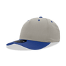Decky 5 Panel Mid Profile Structured Cotton Blend Cap | Decky 6024 Stone/Royal Standard Hats