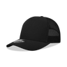 Decky 5 Panel Mid Profile Structured Cotton Blend Trucker | Decky 6030 Black Standard