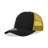 Decky 5 Panel Mid Profile Structured Cotton Blend Trucker | Decky 6030 Black/Gold Standard