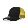 Decky 5 Panel Mid Profile Structured Cotton Blend Trucker | Decky 6030 Black/Gold Standard