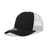 Decky 5 Panel Mid Profile Structured Cotton Blend Trucker | Decky 6030 Black/White Standard