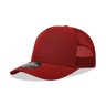 Decky 5 Panel Mid Profile Structured Cotton Blend Trucker | Decky 6030 Cardinal Standard