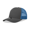 Decky 5 Panel Mid Profile Structured Cotton Blend Trucker | Decky 6030 Charcoal/Sky Standard