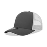 Decky 5 Panel Mid Profile Structured Cotton Blend Trucker | Decky 6030 Charcoal/White Standard