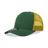 Decky 5 Panel Mid Profile Structured Cotton Blend Trucker | Decky 6030 Forest/Gold Standard