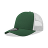 Decky 5 Panel Mid Profile Structured Cotton Blend Trucker | Decky 6030 Forest/White Standard