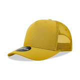 Decky 5 Panel Mid Profile Structured Cotton Blend Trucker | Decky 6030 Gold Standard