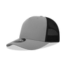 Decky 5 Panel Mid Profile Structured Cotton Blend Trucker | Decky 6030 Grey/Black Standard