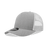 Decky 5 Panel Mid Profile Structured Cotton Blend Trucker | Decky 6030 Heather Grey/White Standard