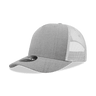 Decky 5 Panel Mid Profile Structured Cotton Blend Trucker | Decky 6030 Heather Grey/White Standard