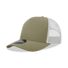 Decky 5 Panel Mid Profile Structured Cotton Blend Trucker | Decky 6030 Khaki/White Standard