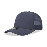 Decky 5 Panel Mid Profile Structured Cotton Blend Trucker | Decky 6030 Navy Standard
