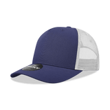 Decky 5 Panel Mid Profile Structured Cotton Blend Trucker | Decky 6030 Navy/White Standard