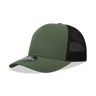 Decky 5 Panel Mid Profile Structured Cotton Blend Trucker | Decky 6030 Olive/Black Standard