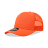 Decky 5 Panel Mid Profile Structured Cotton Blend Trucker | Decky 6030 Orange Standard