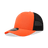 Decky 5 Panel Mid Profile Structured Cotton Blend Trucker | Decky 6030 Orange/Black Standard