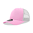 Decky 5 Panel Mid Profile Structured Cotton Blend Trucker | Decky 6030 Pink/White Standard