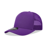 Decky 5 Panel Mid Profile Structured Cotton Blend Trucker | Decky 6030 Purple Standard