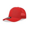 Decky 5 Panel Mid Profile Structured Cotton Blend Trucker | Decky 6030 Red Standard
