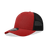 Decky 5 Panel Mid Profile Structured Cotton Blend Trucker | Decky 6030 Red/Black Standard
