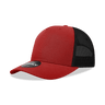 Decky 5 Panel Mid Profile Structured Cotton Blend Trucker | Decky 6030 Red/Black Standard