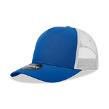 Decky 5 Panel Mid Profile Structured Cotton Blend Trucker | Decky 6030 Royal/White Standard