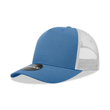 Decky 5 Panel Mid Profile Structured Cotton Blend Trucker | Decky 6030 Sky/White Standard