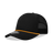 Decky 5 Panel Mid Profile Structured Cotton/Poly Blend Trucker w/Rope | Decky 6040 Black/Gold Standard