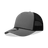 Decky 5 Panel Mid Profile Structured Cotton/Poly Blend Trucker w/Rope | Decky 6040 Charcoal/Black Standard