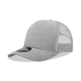 Decky 5 Panel Mid Profile Structured Cotton/Poly Blend Trucker w/Rope | Decky 6040 Heather Grey Standard