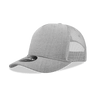 Decky 5 Panel Mid Profile Structured Cotton/Poly Blend Trucker w/Rope | Decky 6040 Heather Grey Standard