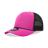 Decky 5 Panel Mid Profile Structured Cotton/Poly Blend Trucker w/Rope | Decky 6040 Hot Pink/Black Standard