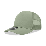 Decky 5 Panel Mid Profile Structured Cotton/Poly Blend Trucker w/Rope | Decky 6040 Loden Standard